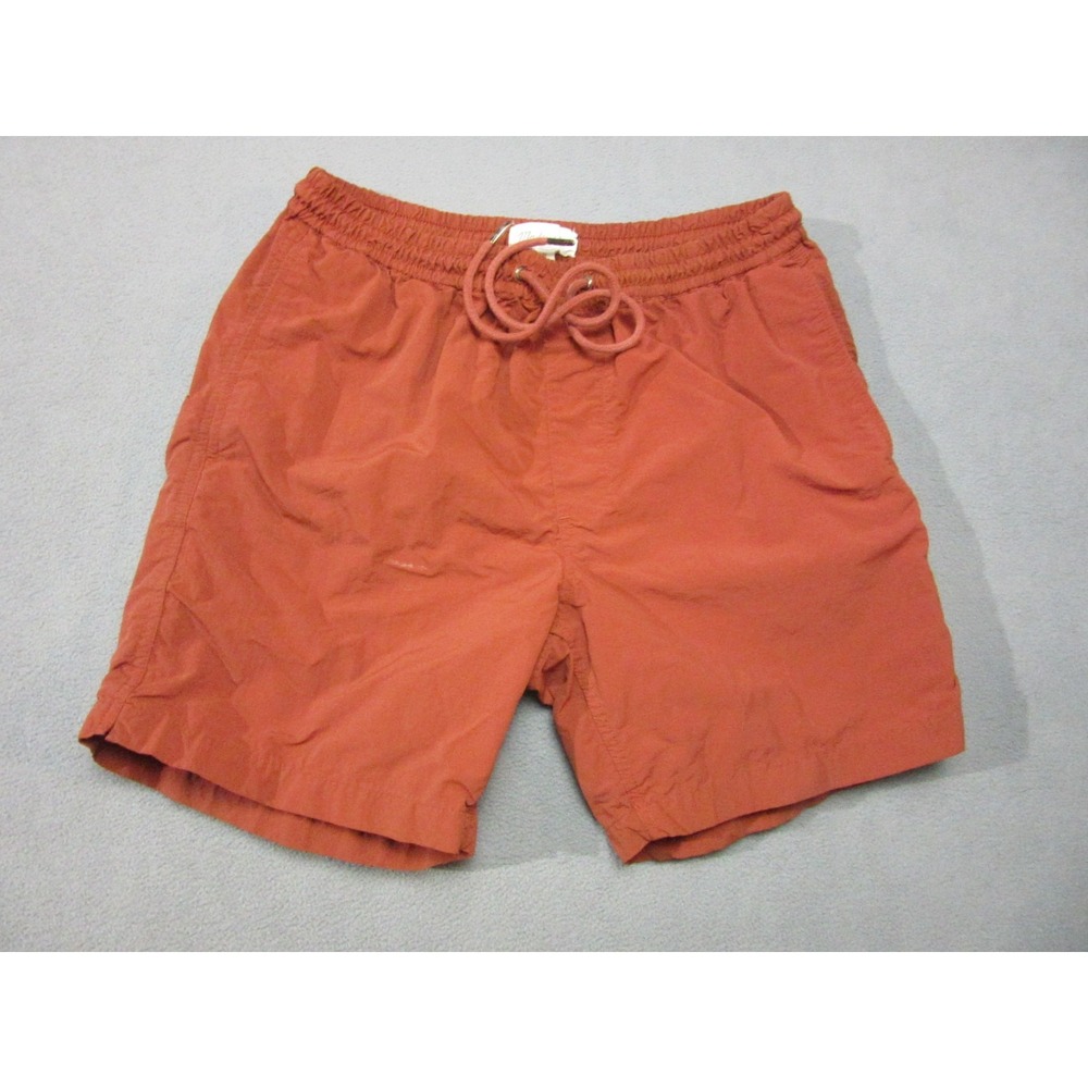 Madewell Shorts Mens Medium Orange Rust Everywear Outdoor Drawstring Hiking